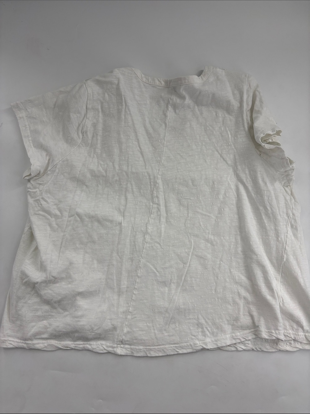 Lane Bryant White Embroidered V‑Neck Short Sleeve Top 22/24 - Picture 6 of 6